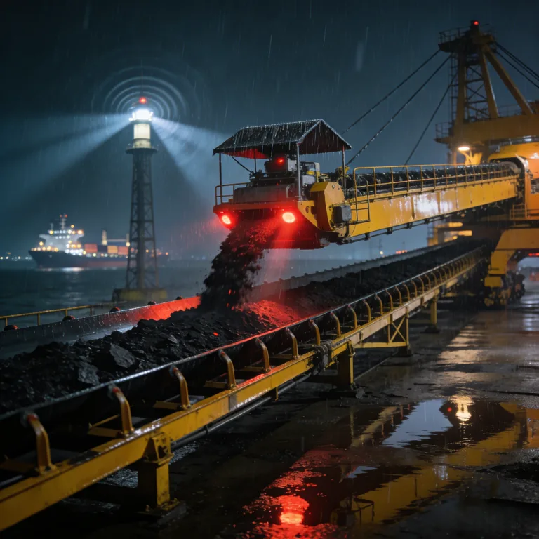 生成港口皮带机图片